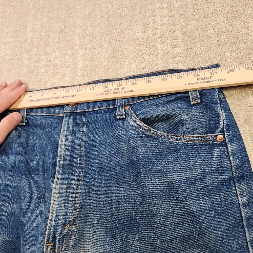 Vintage Levis 505 0217 Jeans Men 38x31 Orange Tab 80s USA Made Whiskers Straight